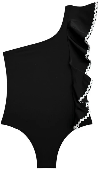 Sutaşı detaylı kız çocuk mayo DB200740CM