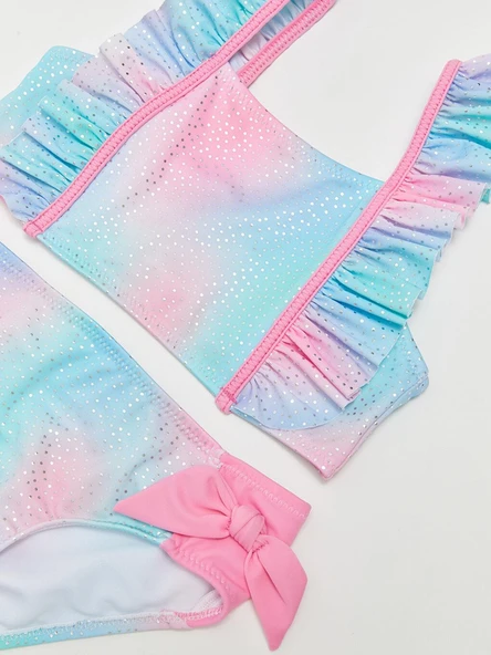 Batik Desenli Kız Çocuk Bikini Takım DB200786BT - 3