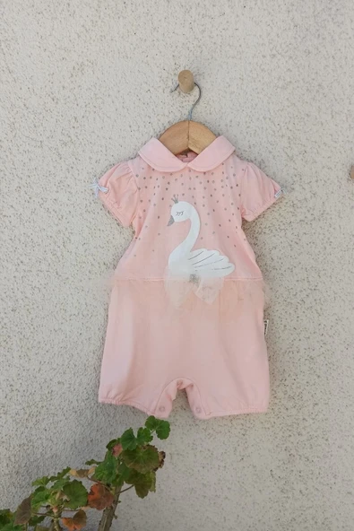 Kuğu Kız Bebek Tulum 3-9 Ay - 3