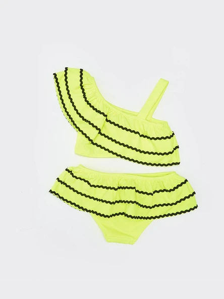 Sutaşı detaylı kız çocuk bikini takım - 6