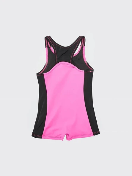 Halter kesim taytlı yüzücü kız çocuk mayo DB200741CM - 2