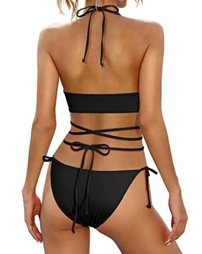 Bağlama Detaylı bikini takım DB200780BT - 3