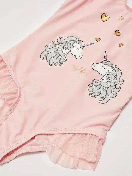 Baskılı kız çocuk mayo - 3