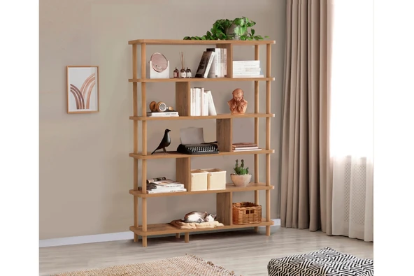Esyala Lora Doby Kitaplık Atlantik 120X28 - 1
