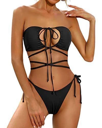 Bağlama Detaylı bikini takım DB200780BT - 2