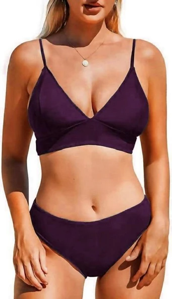 Kaplı Üçgen Bikini Üstü DB200051BU - 3