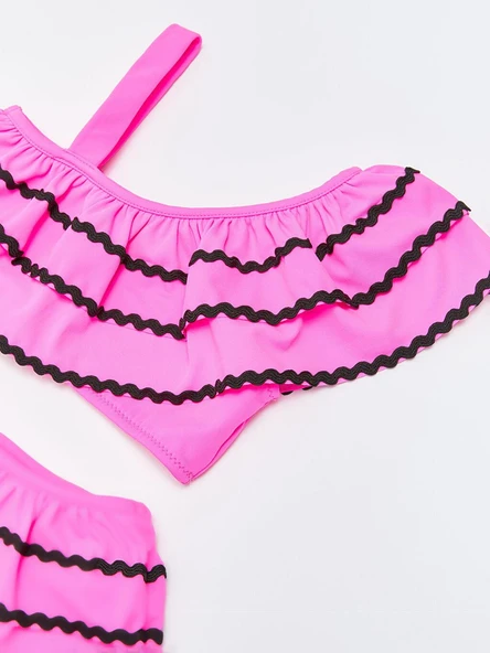 Sutaşı detaylı kız çocuk bikini takım - 3