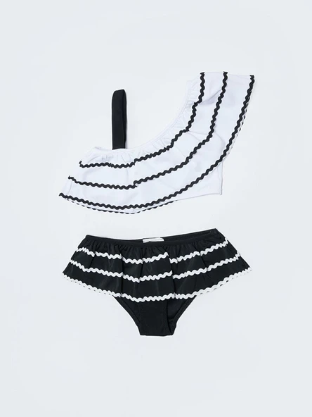 Sutaşı detaylı kız çocuk bikini takım - 8