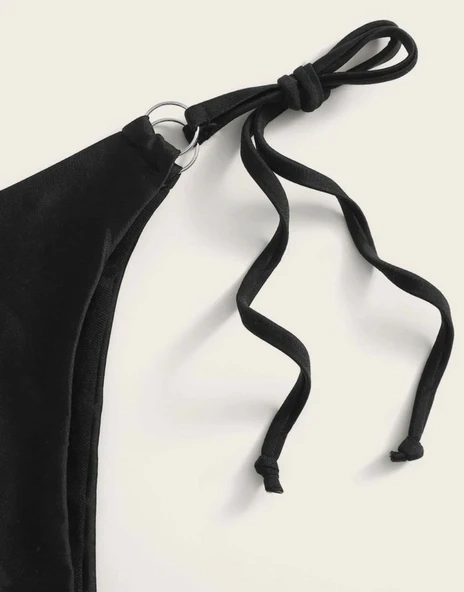 İp ve halka detaylı bikini takım - 5