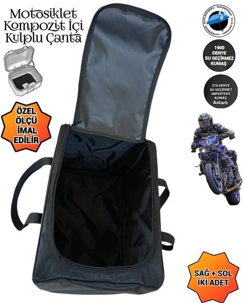 SEVBAGS MOTOSİKLET KOMPOZİT İÇİ KULPLU ORGANİZATÖR ÇANTALARI