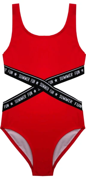 KIRMIZI KIZ ÇOCUK MAYOKINI DB200568CM - 2