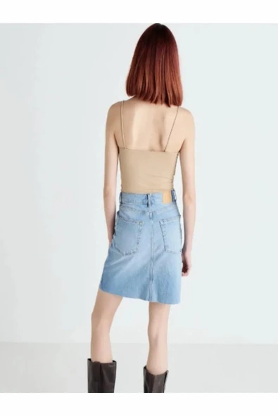 Ltb Sırıssa Carılla Wash Kadın Jean Etek - 4
