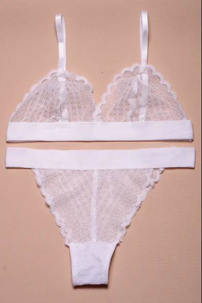 EKRU FULL DANTEL BRALET TAKIM  DS20095BRT