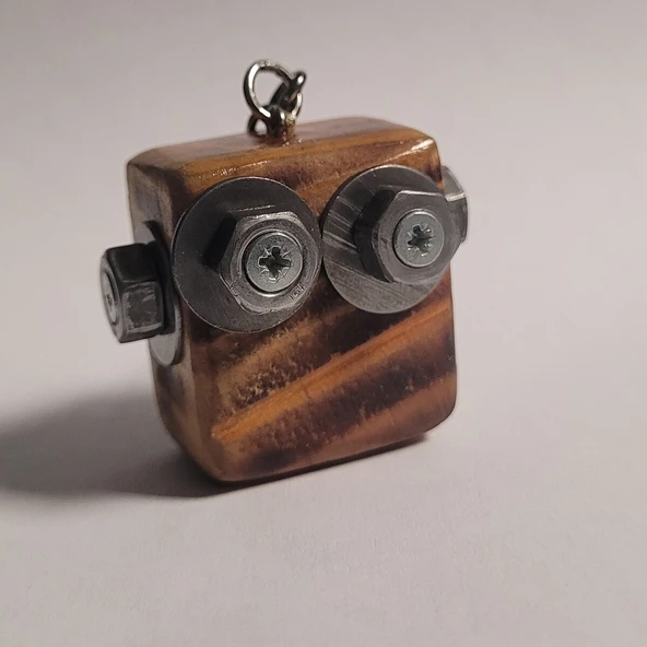 Cep Robotu” – El Yapımı Robot Anahtarlık (5 x 4 x 2 cm) - 6