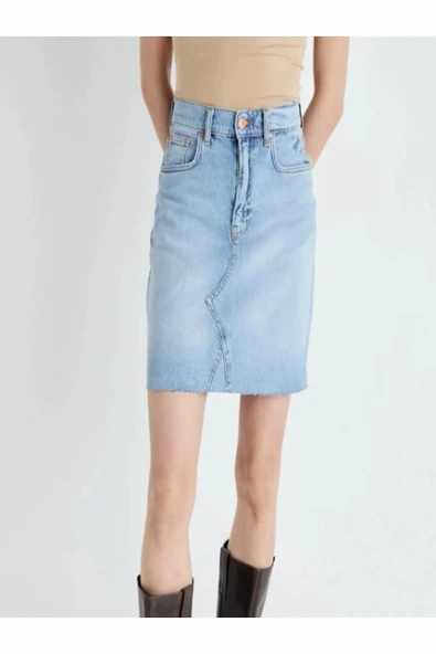 Ltb Sırıssa Carılla Wash Kadın Jean Etek - 3