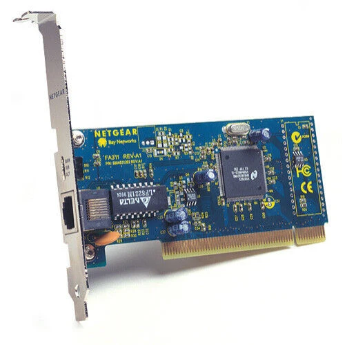 2. EL Netgear FA331 Rev C1 PCI LAN NIC 10/100Mbit PC Network Card - 1