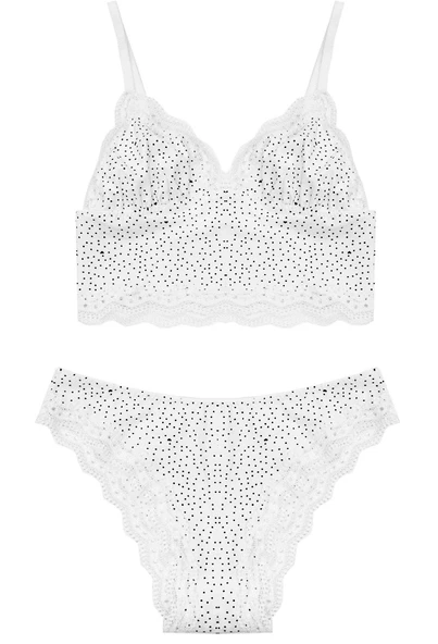 KOTON BEYAZ PUANLI BRALET TAKIM DS200583BRT - 2