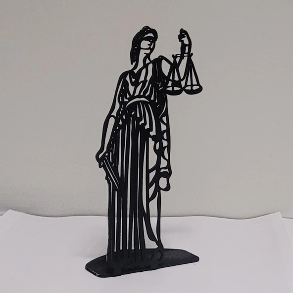 Adaletin Yüzü – Themis Metal Masa Figürü - 2