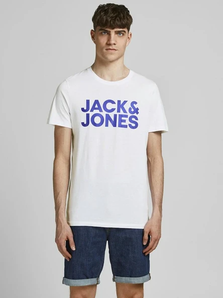 Jack Jones Corp Logo Regular Fit Erkek Tişört 12151955 - 3