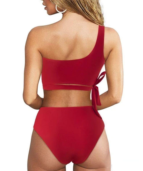 YANDAN BAĞLAMALI BİKİNİ TAKIM DB200706BT - 5