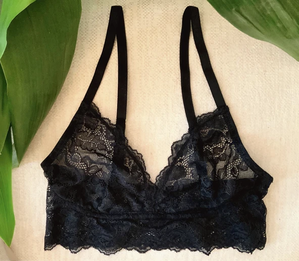 SİYAH FULL DANTEL BİYELİ BRALET DS200601BR
