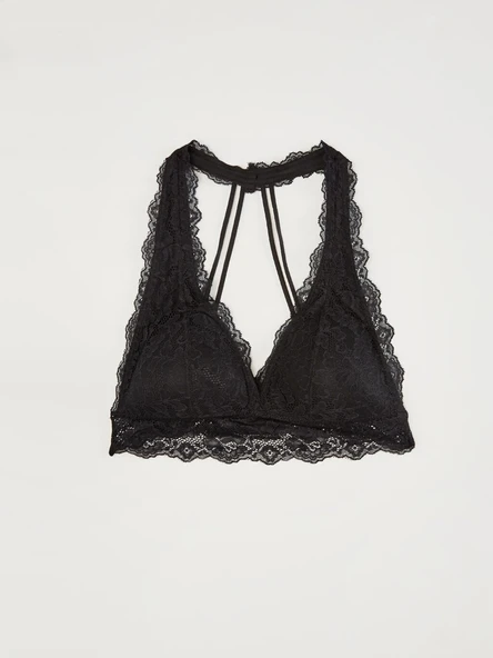 FULL DANTEL SIRT DETAYLI KAPLI BRALET - 3