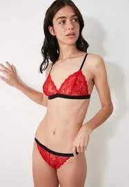 KIRMIZI FULL DANTEL BRALET TAKIM - 4