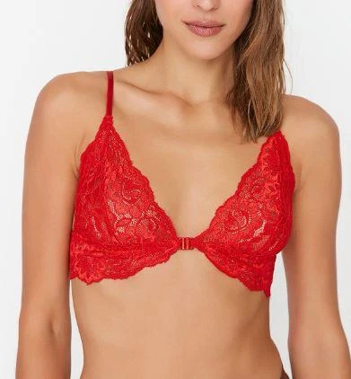 ÖNDEN KLİPSLİ FULL DANTEL BRALET - Resim 6