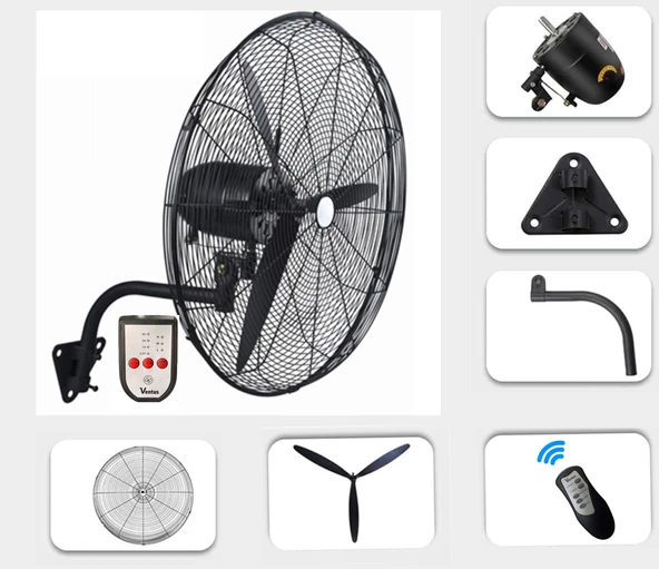 Ventus 30" Vantilatör 200W Duvar Tipi Uzaktan Kumandalı (75cm Çap) - 2