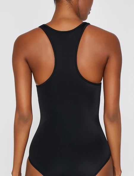 Fermuarlı spor yüzücü mayo - 3