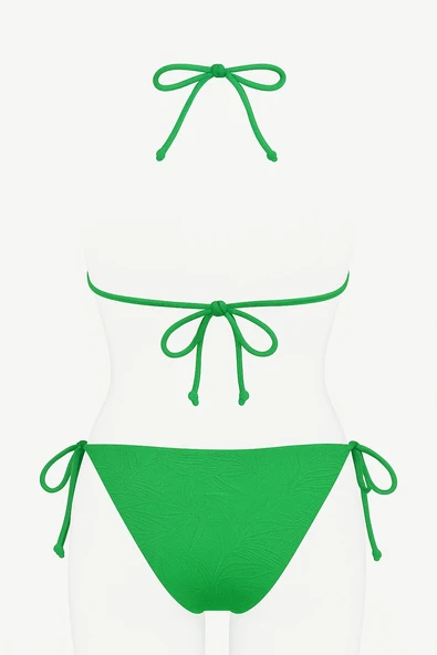 Üçgen Ipli Bikini Takım - 8