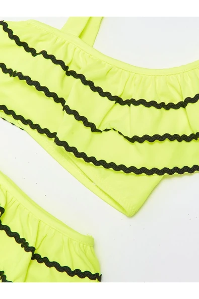 Sutaşı Detaylı Kız Çocuk Bikini Takım - 3