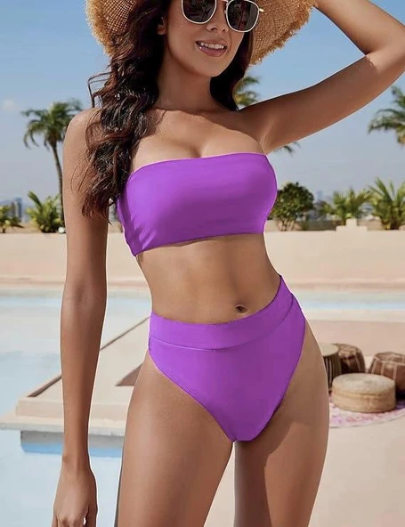 Straplez bikini takım - 10