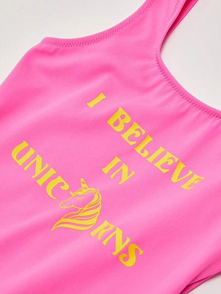 Baskılı kız çocuk mayo - 6