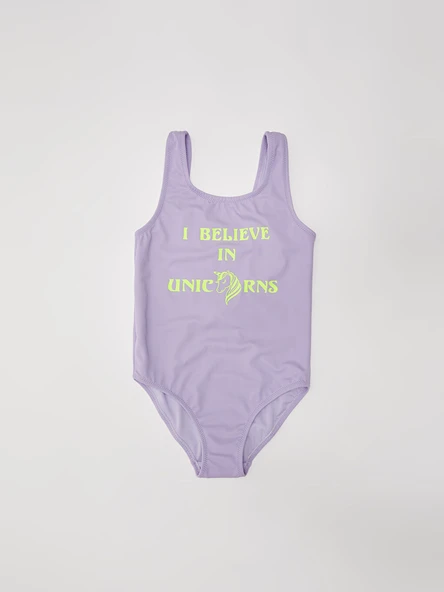 Baskılı kız çocuk mayo - 7