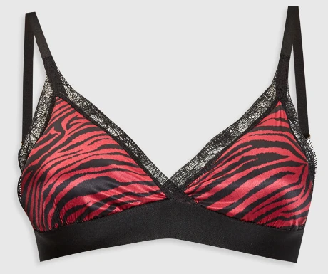 ZEBRA DESEN SATEN BRALET DS200036BR