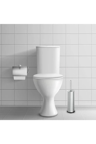 Sas Tuvalet Fırçası Wc Klozet Fırçası Krom - 2