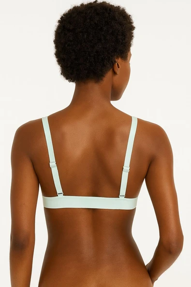 MAVİ LEOPAR TÜL KAPSIZ BRALET DS200123BR - 2