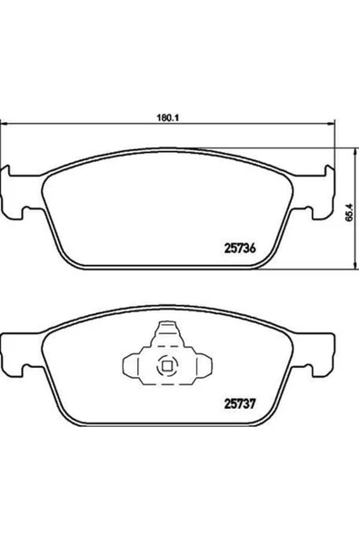Beser 4226 Fren Balatası Ön Cmax 10- Cmax 03- Focus Iı 04- Focus Iıı 11- Kuga 13- Uyumlu ürün görseli 1