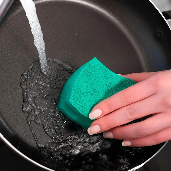 Vileda 2 Li Ultra Çizmez Oluklu Bulaşık Süngeri - 3