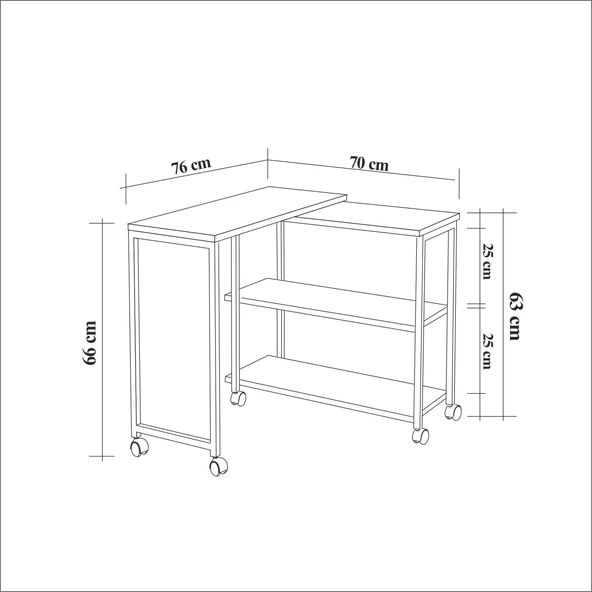 Esyala Rina Çok Amaçlı Sehpa Atlantik - 6