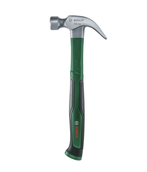 BOSCH 450 gr Orta Boy Yuvarlak Başlı - Çatal Ağızlı Çekiç 16 OZ - 2