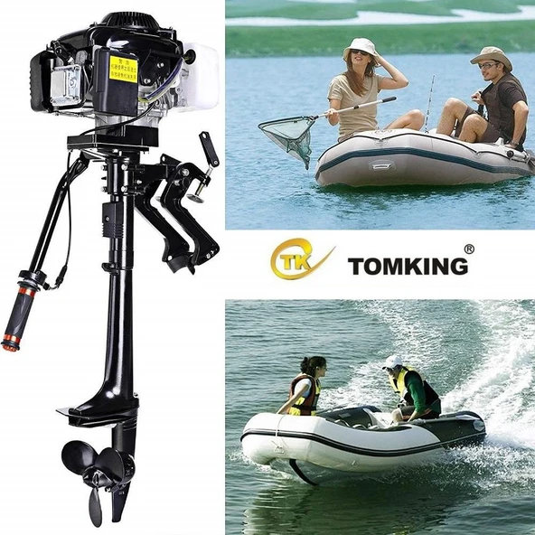 Tomking TK144FC Dıştan Takma Bot Motoru 4 Zamanlı 4 Hp - 6