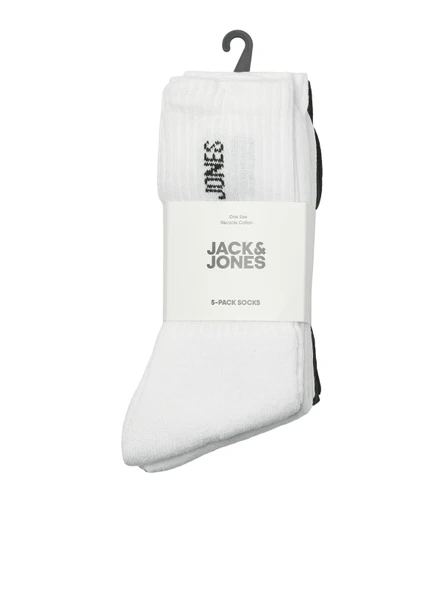 JACK JONES Erkek 5 li Uzun Spor Çorap 12266536 - 4