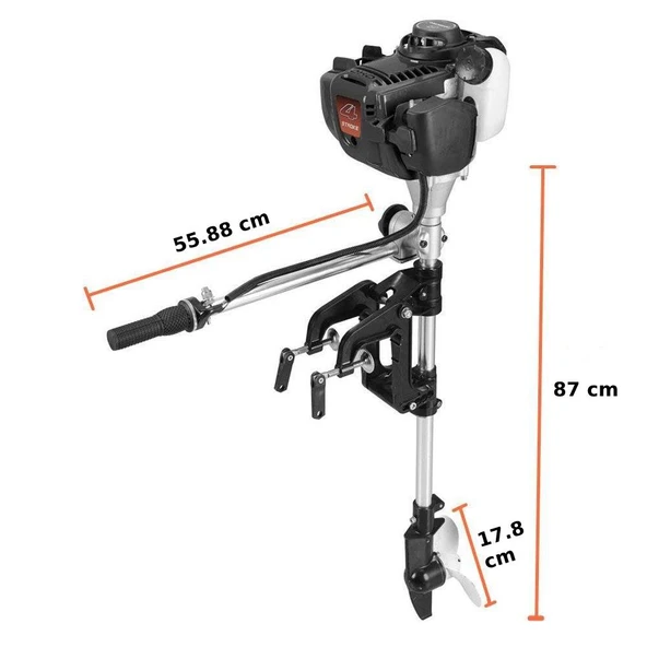 Tomking TK140FB Dıştan Takma Motor 4 Strok - 2