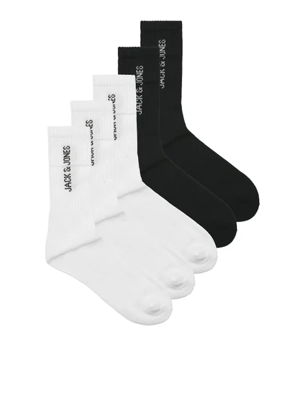 JACK JONES Erkek 5 li Uzun Spor Çorap 12266536