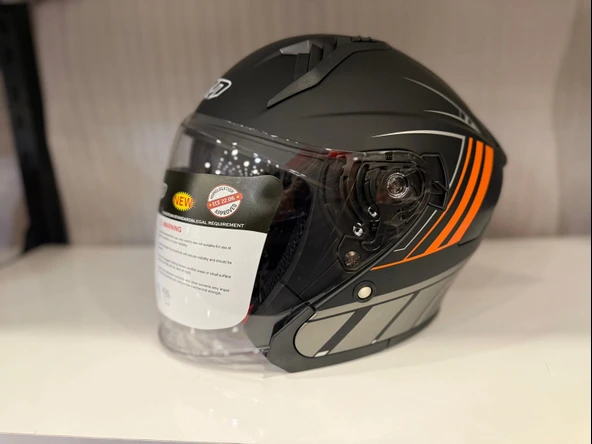 KASK CRN 620 AİR ÇENESİZ MAT SİYAH/TURUNCU
