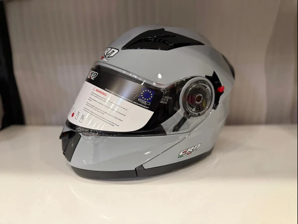 KASK CRN 925 ÇENE AÇILIR NARDO GRİ