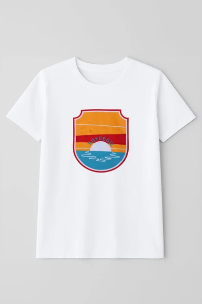 Erkek Bisiklet Yaka %100 Pamuk Köyceğiz Baskılı Kısa Kollu T-shirt - 2
