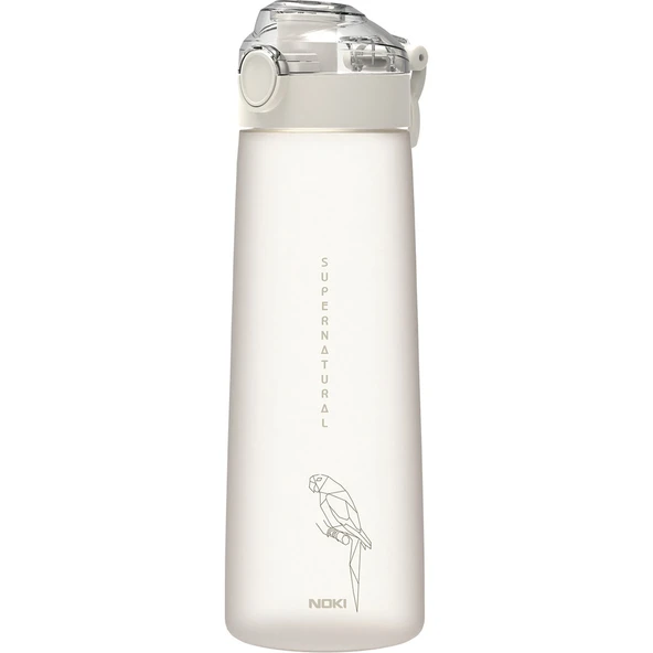 Noki Su Matarası Tritan Auto Kapak Soft Touch 730 ml Krem